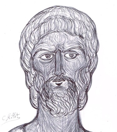 Portrait d'Alexandre Nevski (style byzantin)