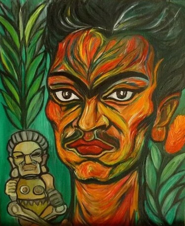 Portrait de Frida Kahlo Naturaleza Indigena
