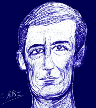 Portrait d'Henri Guaino (blue version)